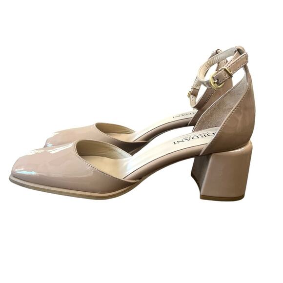 NWOT CORDANI Nida Square Toe Pump in Nude Patent - Sz 9 - Picture 2 of 7
